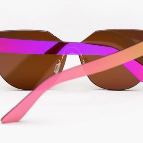 RetroSuperFuture Hot Pink Mirrored Sunglasses